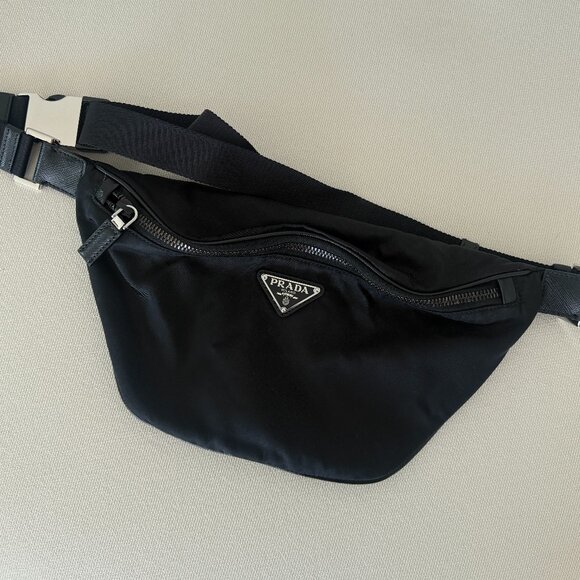 Prada Re-Nylon and Saffiano Leather Belt Bag - Picture 1 of 5